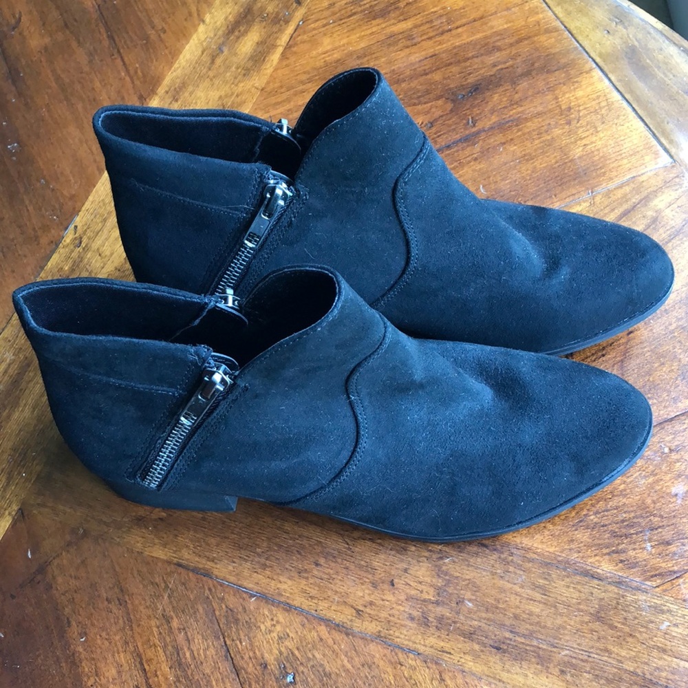 Women’s Black Suede Ankle Boots